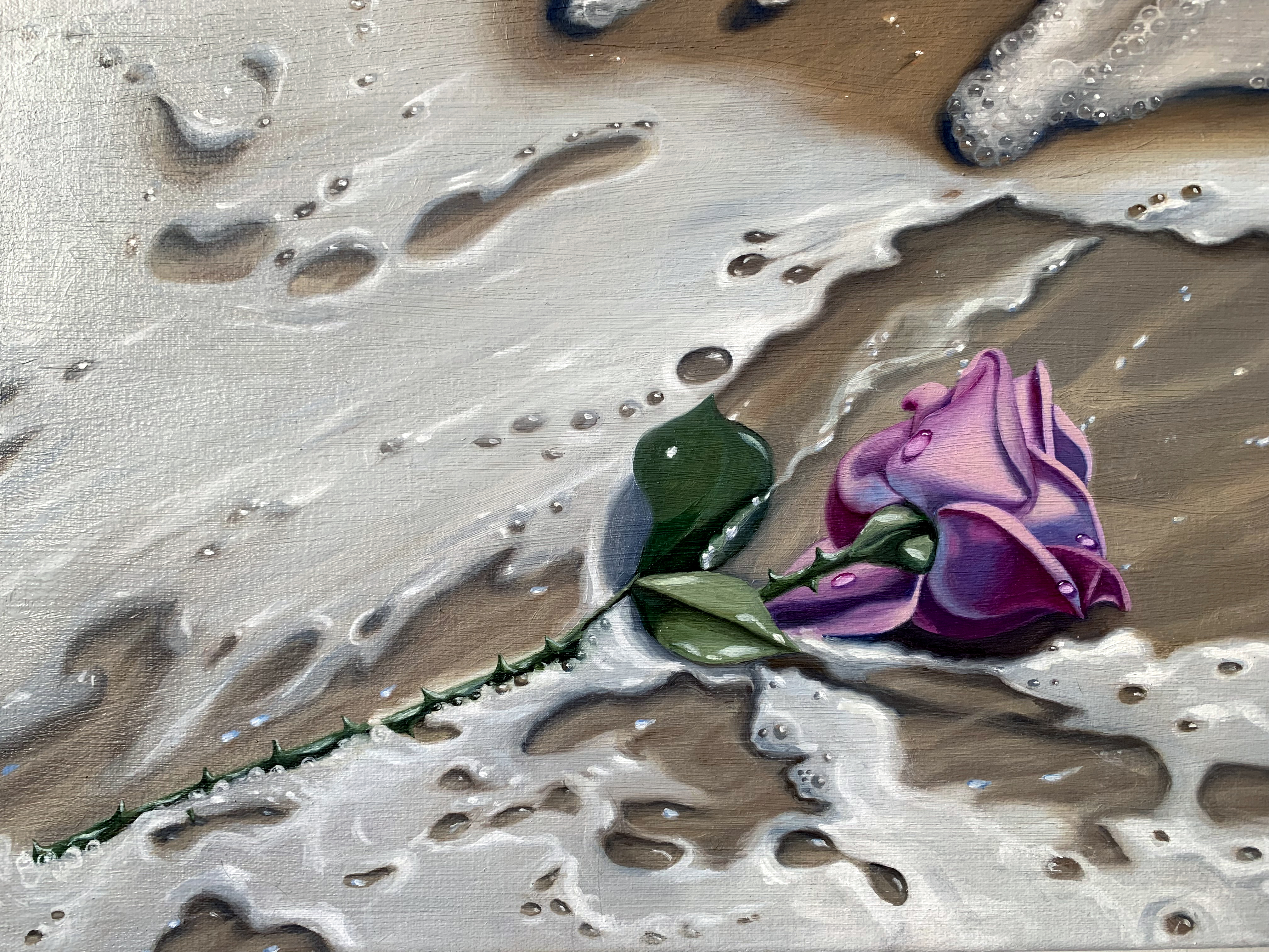  DETAIL The Ride, 28x48 2022 <br>oil on canvas